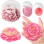 3 Pcs Peony Flower Silicone Candle Molds Set, 3D Peony and Rose Silicone Resin Soap Molds, Flower Fondant Silicone Mold for Handmade Cake Decoration Chocolate Epoxy Casting Resin Craft
