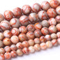 60PCS 6MM Red Network Stone Beads Energy Healing Beads for DIY Jewelry Bracelet Necklace Making for Jewelry Making 15Inch