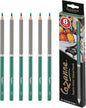 Creative Mark Cezanne Premium Colored Pencils Emerald 6 Pack - Highly-Pigmented Drawing Pencils - Coloring Pencils for Drawing, Blending, Coloring, and More