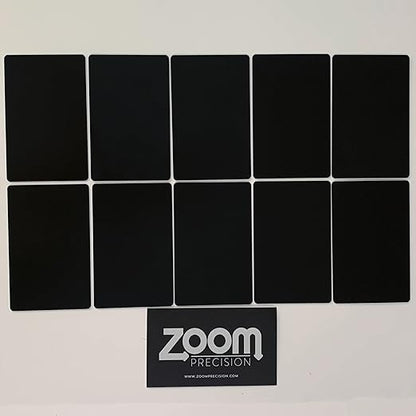 Metal Engraving Blanks for Etching w/Silhouette Cameo 4 Pro Plus, Brother Scan and Cut, Maker, Explore Air 2 or Laser Engraving Blanks - Anodized Aluminum Sheet Metal & Plates for Crafting- 10 Pack