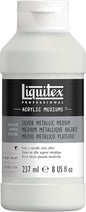 Liquitex Professional Effects Medium , 237ml (8-oz), Silver Metallic Medium