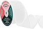 Mandala Crafts White Burlap Wired Ribbon 2 Inches Wide Jute Ribbons for Crafts - 10 Yds Roll Rustic Burlap Wrap Trim Ribbons for Wreaths Bows Party Decoration