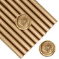 Bronze Wax Sealing Sticks, ONWINPOR 10pcs Glue Gun Wax Seal Sticks for Wax Seal Stamp, Melting Wax Seal Sticks for 0.43'' Glue Gun Wax Sealing Sticks (Antique Gold)