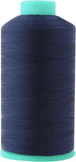 Mandala Crafts Bonded Nylon Thread Navy Blue Heavy Duty Sewing Threads - 2843 YDs Size 46 210D T45 Tex 45 Thread for Leather Jeans Weaving Outdoor Marine Upholstery Threads