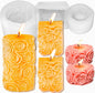 3PCS Rose Molds Silicone Candle Molds,Acxydm Valentine's Day Large Pillar Flower Silicone Mould 3D Candle Wax Molds Soap Mold,Rose Candle Making Mold for DIY Handmade