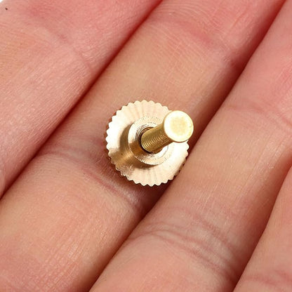 NUOBESTY 10 Sets Butterfly Cap Spike Horse Needles Metal Pin Back with Screw Caps for Crafting Brooches Badges Hat Pins Accessories
