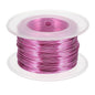 uxcell 20 Gauge / 0.8mm Anodized Aluminum Wire for Jewelry Craft Making, 102 Feet Bendable Flexible Wire for DIY Home Decor Gardening Sculpture, Dark Pink