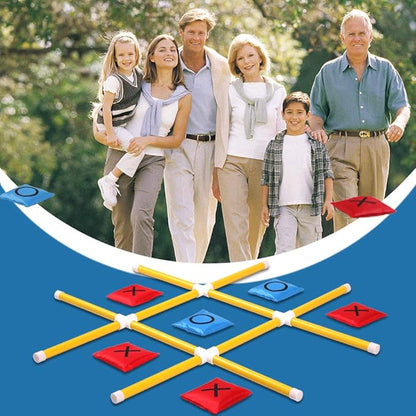 OTTARO Giant Tic Tac Toe Game Outdoor Indoor for Family, Outdoor Bean Bag Toss Game for Adults and Kids(3ft x 3ft)