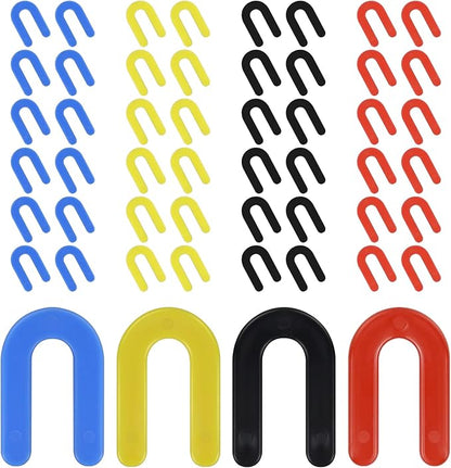 DGSL Tile Leveling System Tile Spacers 1/16+1/8+3/16+1/4 Inch, 400 pieces Horseshoe Shim U Shape Plastic Tile Leveling Clips for Various Types of Tile Leveling