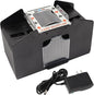 GSE Games & Sports Expert 4-Deck Automatic Card Shuffler, AC/DC-Power & Battery-Operated Shuffler Machines for Playing Cards, Blackjack, Texas Hold'em, Canasta, Bridge, Rummy, UNO