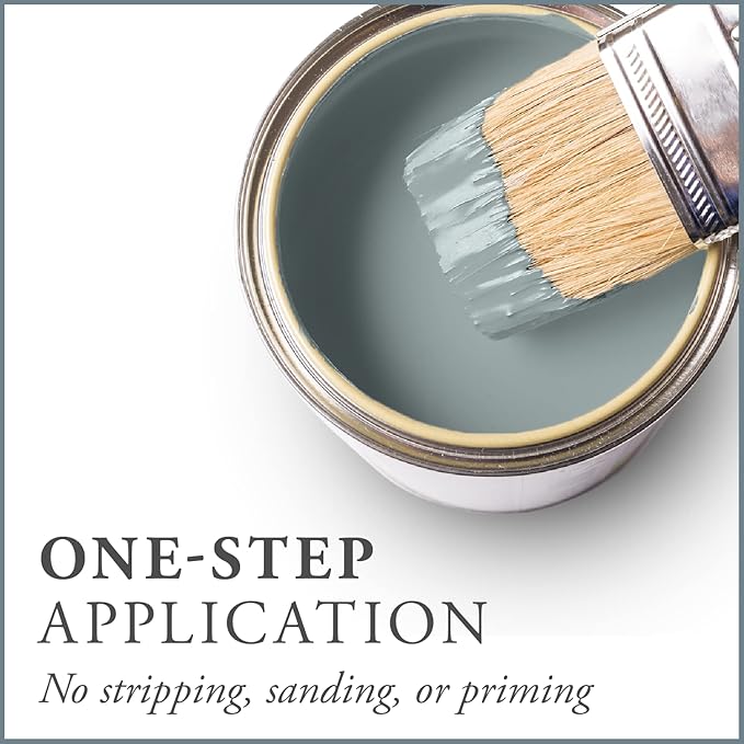 AMY HOWARD AT HOME Chalk-Based One Step Paint for Furniture, Cabinetry, Decor, Finish, and More | No Stripping, Sanding, or Priming | Medium Base | 32 Ounce | Cartouche Green