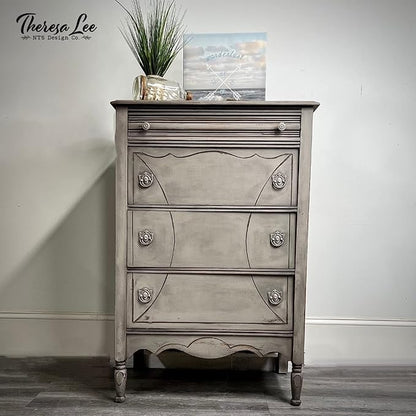 Dixie Belle Paint Company Chalk Finish Furniture Paint - French Linen (8oz) - Matte Light Taupe Chic Chalk Mineral DIY Furniture Paint