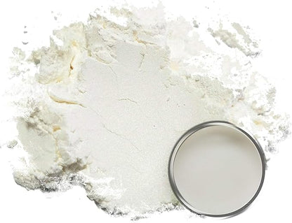 Eye Candy Pigments Premium White Mica Powder - Shide (25gr) - for Epoxy, Resin, Soap, Paint, Woodworking, Acrylic Pouring, Bath Bombs, Fishing Lures - DIY Arts and Crafts Additive
