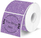 Square Thermal Labels Stickers 2" x 2", Holographic Purple Thermal Stickers Labels, Glitter Self-Adhesive Direct Thermal Label for Small Business- Perforation Line Design