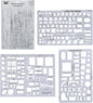 Mr. Pen- House Plan, Interior Design and Furniture Templates, Drafting Tools and Ruler Shapes for Architecture - Set of 3