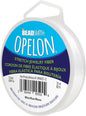 The Beadsmith Opelon Stretch Cord – Elastic Beading Fiber, White, 1.2 mm Diameter, 25 Meters (82 ft) Spool