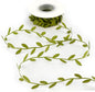 MEEDEE Leaf Trim - 1" x 20 Yards - Sage Green Ribbon for Leaf Wrapping Paper Sewing Craft Accessories Greenery Baby Shower Birthday Party Hemp Yarn Flowers Embellishments
