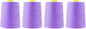 Mandala Crafts 4 Pack of Serger Threads Cones Spools - 20S/2 24000 Yards Polyester Lilac Threads for Sergers Machine and Overlock Quilting Sewing Machine