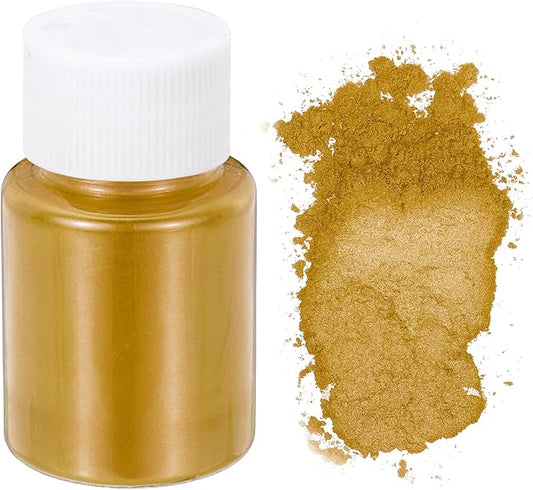 uxcell 10g/0.35oz Cosmetic Grade Mica Powder, 600 Mesh Mica Powder Natural Resin Epoxy Pigment Powders for Casting Resin, Candle Dye, DIY Nail Polish and Lip Gloss, Ochre