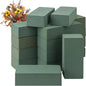 IHDYPPEW 16 PCS Green Floral Foam Blocks, 7.8"L x 2.4"W x 3.54"H Floral Foam for Flower Arrangements, Dry and Wet Florist Foam for Flowers, Flower Foam Bricks for Flowers Business, Outdoor, Weddings