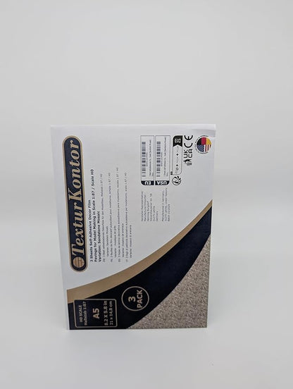 3 Sheets Self-Adhesive Decorative Film Paving Stones and Surfaces for Model Making in Scale 1:87 Scale H0 (UK: 3.5 mm Scale) (Sandstone Mosaic)