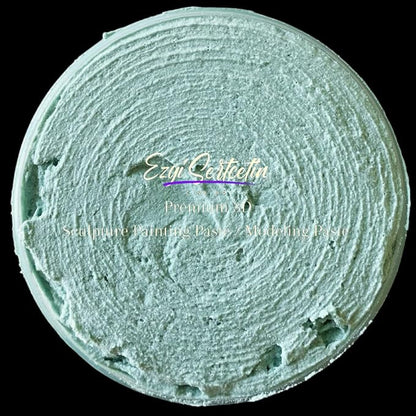 3D Sculpture Painting Paste|Texture Paste|Decorative Plaster|Ready to Use|Unique Colors|Ideal for Artwork|Stencil|Flowers|Texture|Art Relief|New Formula| 6 oz (Metallic Aqua)