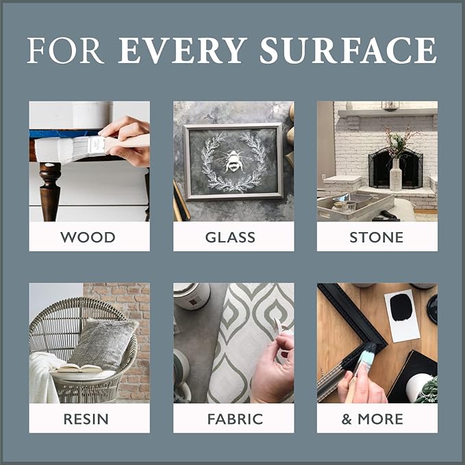 AMY HOWARD AT HOME Chalk-Based One Step Paint for Furniture, Cabinetry, Decor, Finish, and More | No Stripping, Sanding, or Priming | Ultra-Light Base | 32 Ounce | Robins Egg