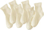 Hstyle 6 Pairs of Ruffle Socks Women, Cute Ruffle Ankle Socks