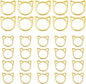Hilsayum 30PCS Cat Stitch Marker Knitting Stitch Markers Metal Crochet Markers Ring Crocheting Accessories for Weaving, Handmade Crafts