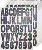 Starboling Letter Stickers,2 inch 8 Sheets Black Alphabet Sticker,Self Adhesive Vinyl Letter Stickers Mailbox Numbers,for Arts Crafts Outdoor Sign Poster Mailbox Sign Doors Mailboxes Car Truck