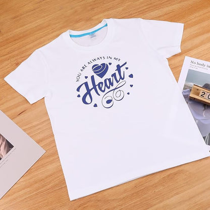HTVRONT Blue Heat Transfer Vinyl Bundle - 10 Pack 12" x 10" HTV Vinyl for T-Shirt, Royal Blue Iron on Vinyl for All Cutting Machine or Heat Press Machine