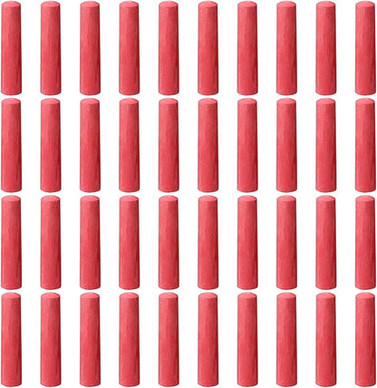 40 Pcs Sidewalk Chalks for Kids Non Toxic Jumbo Chalk for Party Gift Outdoor Art Classroom Play Painting (Red)