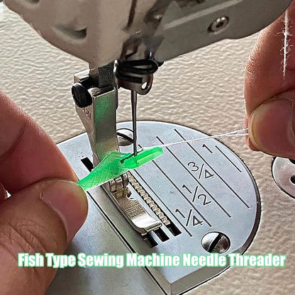 Fish Mouth Sewing Machine Needle Threader - 2025 New Automatic Tool, Quick & Easy Loop Threader for Enhanced Sewing Efficiency & Precision (50)