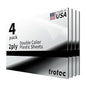 Trotec | Metallic Looking Acrylic Sheet | 12"x20"x1/16, 4 Pcs | Bright Chrome/Black | Metallic Finish - Scratch Resistant for Laser Engraving & Cutting,Printing,Glowforge,Name Plate | USA Made