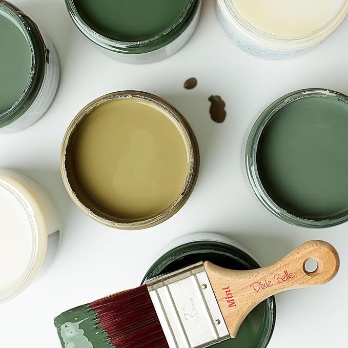 Dixie Belle Paint Company Chalk Finish Furniture Paint - English Ivy (1 Gallon - 128oz) - Matte Muted Green Chic Chalk Mineral DIY Furniture Paint