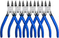 Wire Cutters 6 Pack, KAIHAOWIN 6 inch Dikes Small Wire Cutters Flush Cutters Wire Snips Clippers Diagonal Cutters Side Cutters Cutting Pliers for Crafting