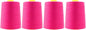 Mandala Crafts 4 Pack of Serger Threads Cones Spools - 20S/2 24000 Yards Polyester Hot Pink Threads for Sergers Machine and Overlock Quilting Sewing Machine