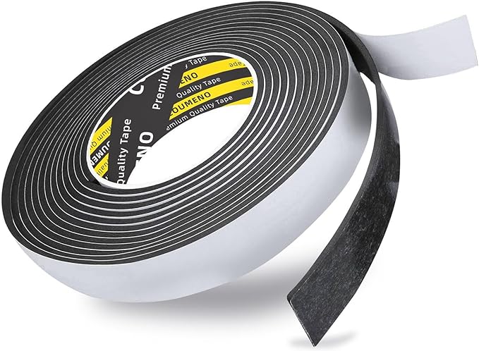 EVA Single-Sided Adhesive Foam Tape, Single-Sided Sealing Strip Foam Pad Sponge Tape Window Weatherproof, Self-Adhesive Insulation Sealing Tape 1.2inX9.84FT
