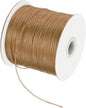 MECCANIXITY Waxed Cord 0.5mm Waxed Polyester Cord 175 Yard Wax String for Bracelet Making, Necklaces, Beading, Jewelry Making and DIY Crafts(Light Brown)