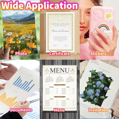 Uinkit 4Mil Thicker Single-Sided Self-Adhesive Laminating Sheets, 10Pack for Letter Size 8.5x11", Peel & Stick Laminating Paper for Documents, Kids Art, Posters, Crafts - No Heat Machine Need