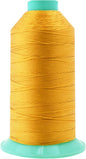Mandala Crafts Bonded Nylon Thread Gold Heavy Duty Sewing Threads - 800 YDs Size 207 630D T210 Tex 210 Thread for Leather Jeans Weaving Outdoor Marine Upholstery Threads