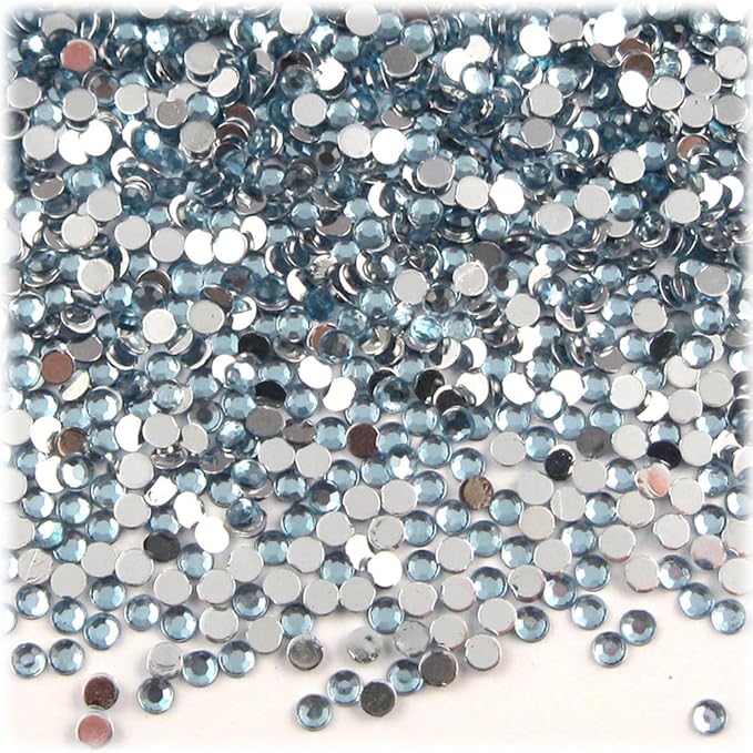 The Crafts Outlet 1,440pc Rhinestones Round 3mm (10ss) Flatback Light Pink