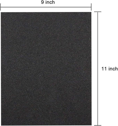 Sandpaper Sheets, 1000 Grit Dry Wet Sand Paper, 9 x 11 Inch,Silicon Carbide, for Wood Furniture Finishing,Metal Sanding and Automotive Polishing,10 -Sheet