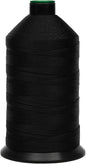 Extra Strong Bonded Nylon Thread #207 Tex210 – 16 OZ, 2000yds, Versatile Stitching Solution for Leather, Upholstery, Canvas Repair and More (Black)