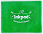 GTLZLZ Large Ink Pad for Rubber Stamps, 5" x 4" Washable Craft Stamp Pad for Kids, Fingerprint Ink Pad for Paper, Scrapbooking, Wood Fabric (Green)