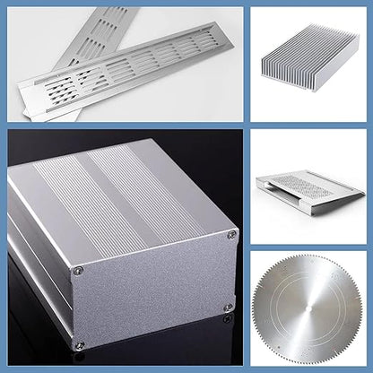 2PCS 6061 Aluminum Sheet Metal, 12" x 16" x 1/8" Thickness Heavy Duty Aluminum Sheets Plates with Protective Film, Rectangle Aluminum Plate Solid Metal Sheet Plate for DIY Projects Base Plate