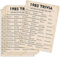 40th Birthday Party Games, 1985 Trivia Games, Birthday Party Supplies for Adults, Fun 1985s Party Game，Pack of 30 Cards