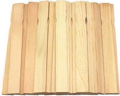 Wooden Paint Stir Sticks - 14 Inch REWISS Paint Sticks Wood Stirrers Paddles Resin or Wooden Craft Sticks, Garden and Library Markers(Pack of 50)