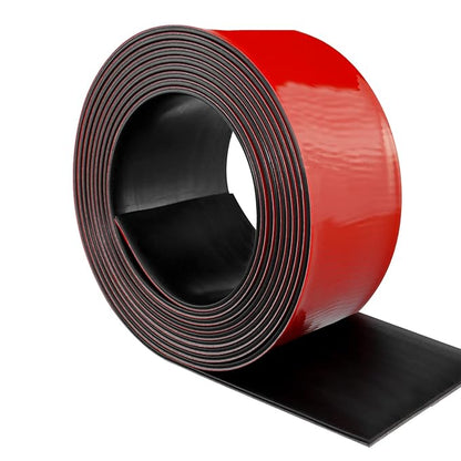 Neoprene Rubber Strips Self Adhesive Solid Rubber Sheets, Rolls & Strips for DIY Gaskets Crafts Pads Seals Warehouse Flooring Neoprene Sheet with Adhesive Backing (3" Wide x 1/5" Thick x 20' Long)