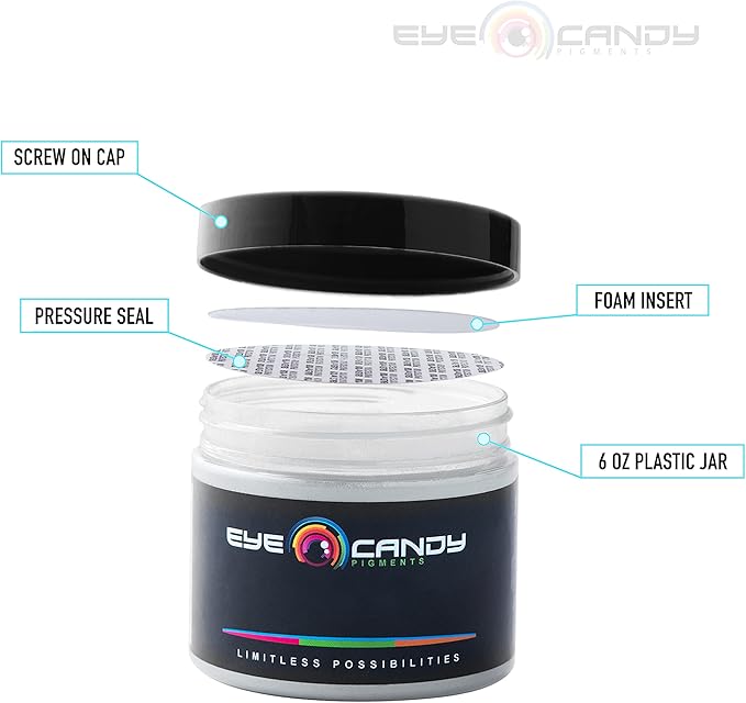 Eye Candy Premium Mica Powder Pigment “Jasmine” (50g) Multipurpose DIY Arts and Crafts Additive | Woodworking, Epoxy, Resin, Paint, Soap, Natural Bath Bombs, Nail Polish (Jasmine, 50G)
